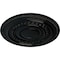 Ekena Millwork Oldham Ceiling Medallion (Fits Canopies up to 8 5/8"), Hand-Painted Black Pearl, 18"OD x 1 1/4"P CM18OLBPS - alternate 2